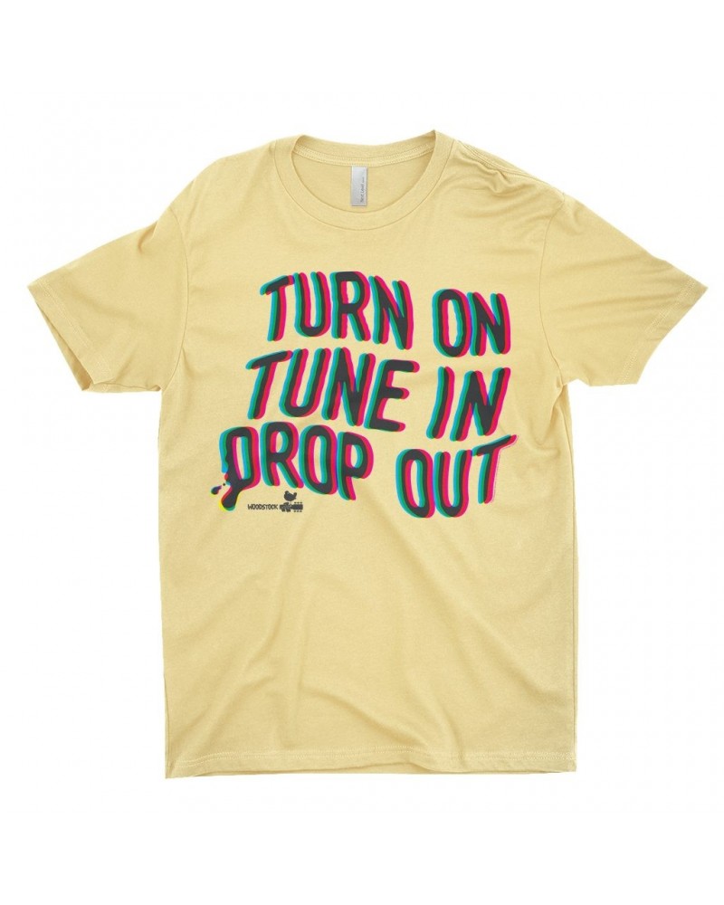 Woodstock T-Shirt | Turn On Tune Drop In Shirt $9.48 Shirts