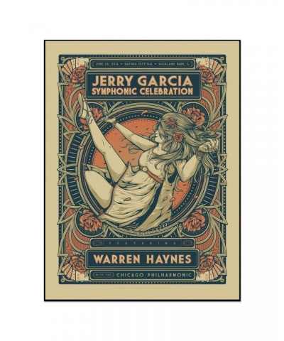 Jerry Garcia Symphonic Celebration featuring Warren Haynes Ravinia Event Poster $7.60 Decor