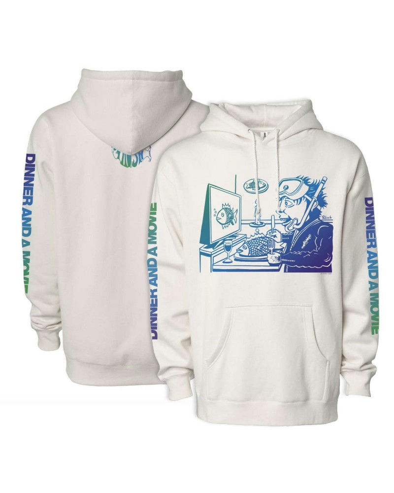 Phish Dinner And A Movie Pollock Heavyweight Hoodie on Bone $15.68 Sweatshirts