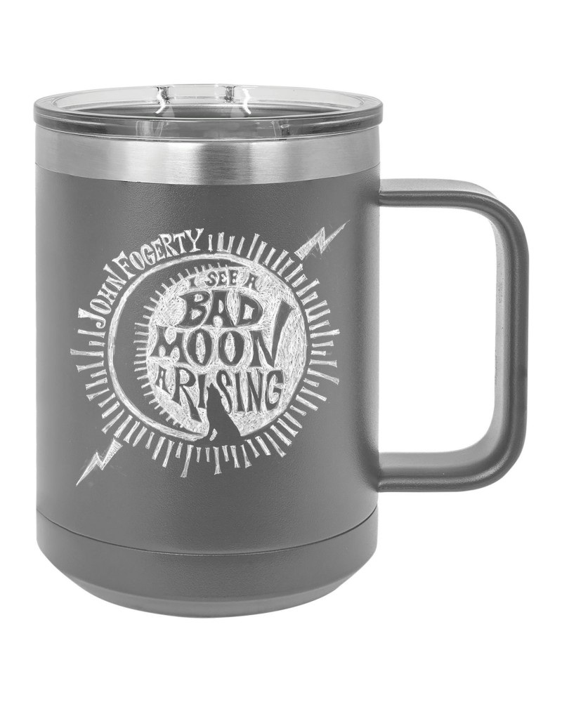 John Fogerty Bad Moon Wolf Laser Engraved Travel Mug $13.50 Drinkware