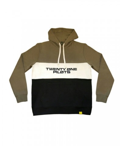 Twenty One Pilots Color Block Hoodie (Green) $29.27 Sweatshirts