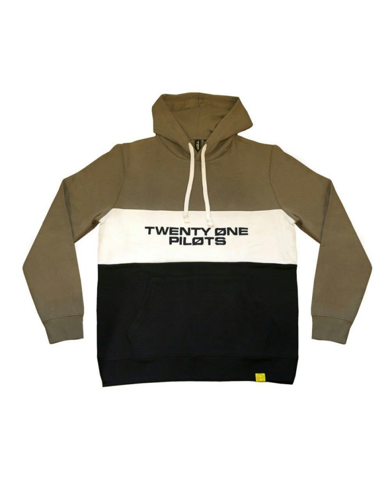 Twenty One Pilots Color Block Hoodie (Green) $29.27 Sweatshirts