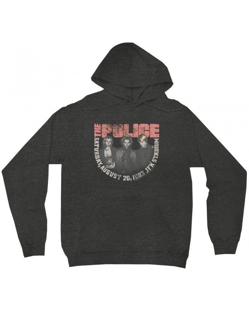 The Police Hoodie | JFK Statium 1983 Concert Distressed Hoodie $15.58 Sweatshirts