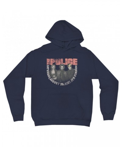 The Police Hoodie | JFK Statium 1983 Concert Distressed Hoodie $15.58 Sweatshirts