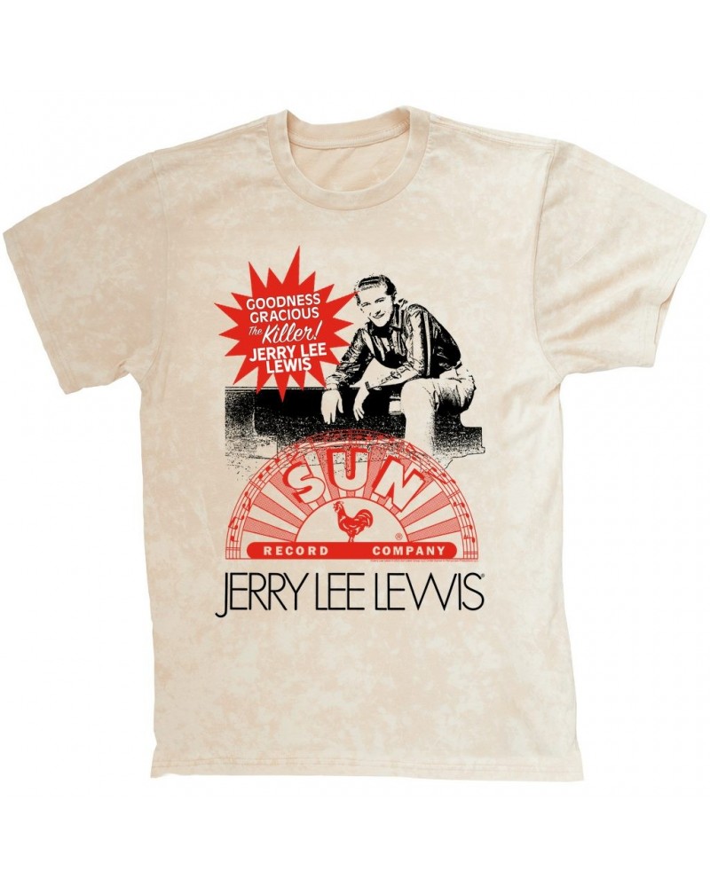 Jerry Lee Lewis Sun Records T-shirt | The Killer! Sun Records Mineral Wash Shirt $14.98 Shirts