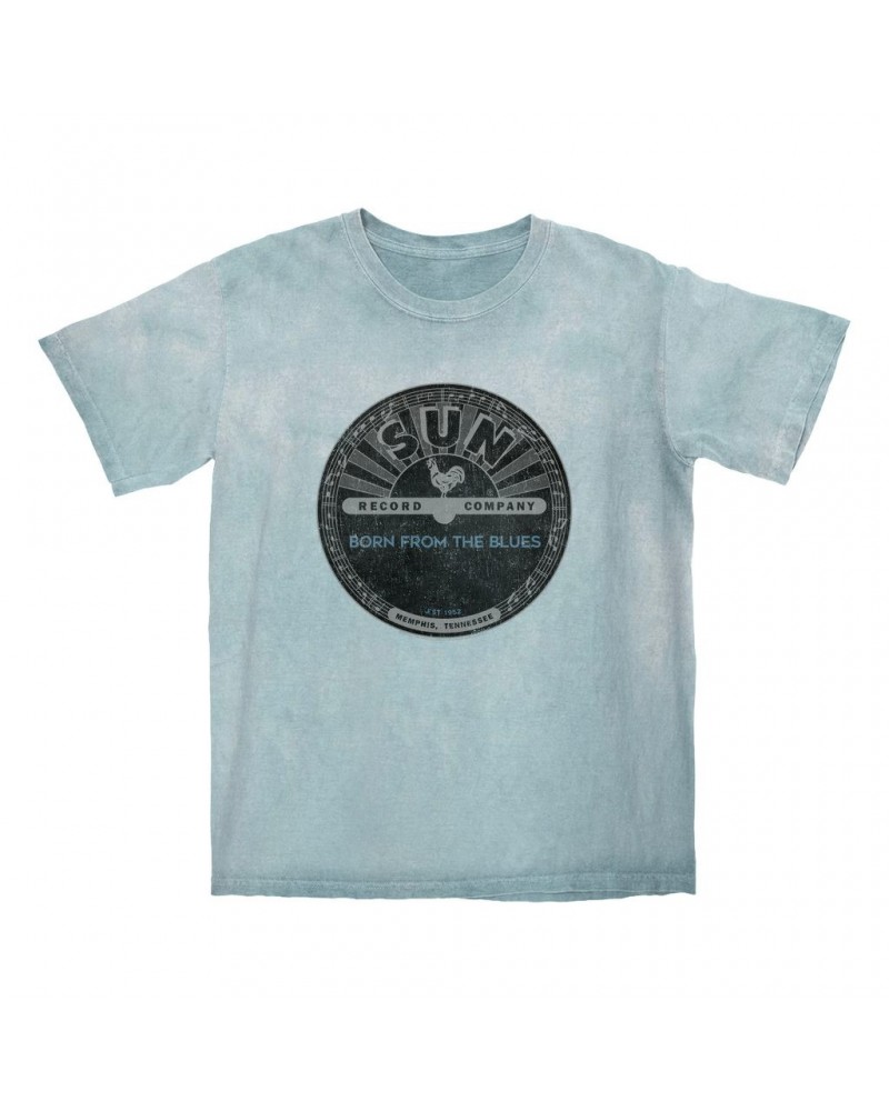 Sun Records T-shirt | Born From Blues Black Label Distressed Color Blast Shirt $13.18 Shirts