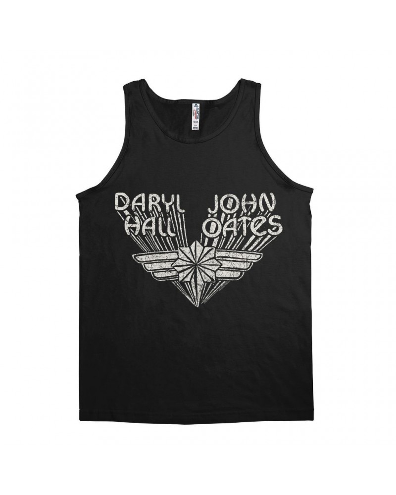 Daryl Hall & John Oates Unisex Tank Top | White Wings Logo Distressed Shirt $8.98 Shirts