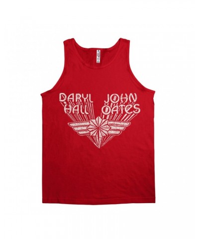 Daryl Hall & John Oates Unisex Tank Top | White Wings Logo Distressed Shirt $8.98 Shirts